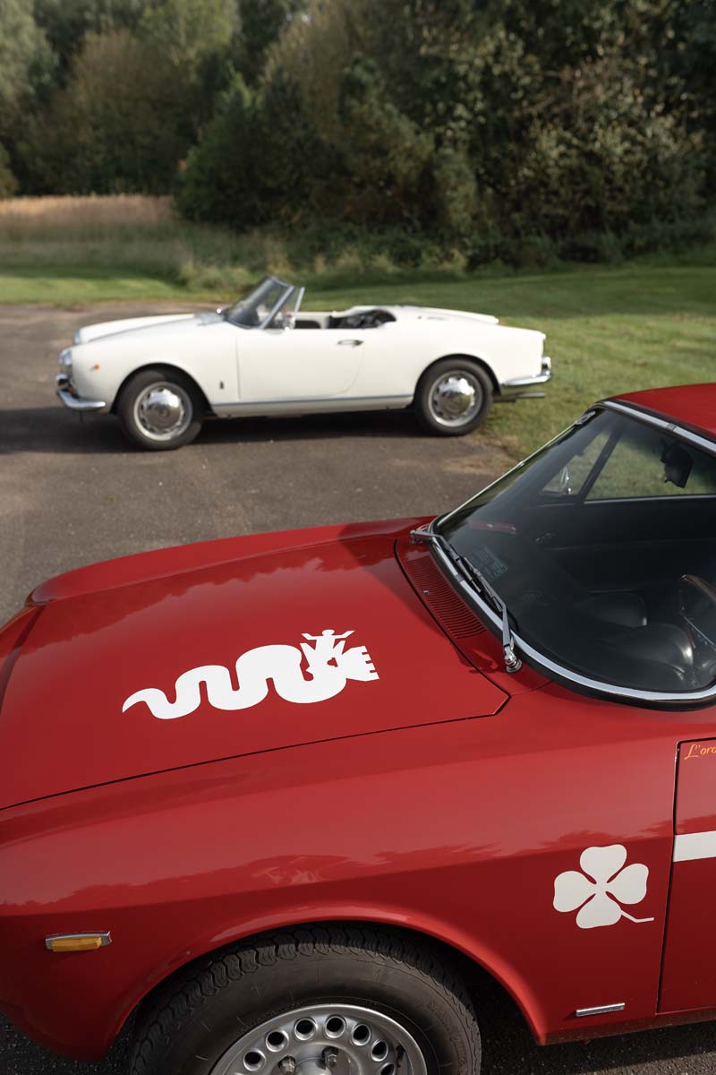 Alfa Romeo Bertone og Giulietta Spider. Fotograf: Frederik Kjær Bruun